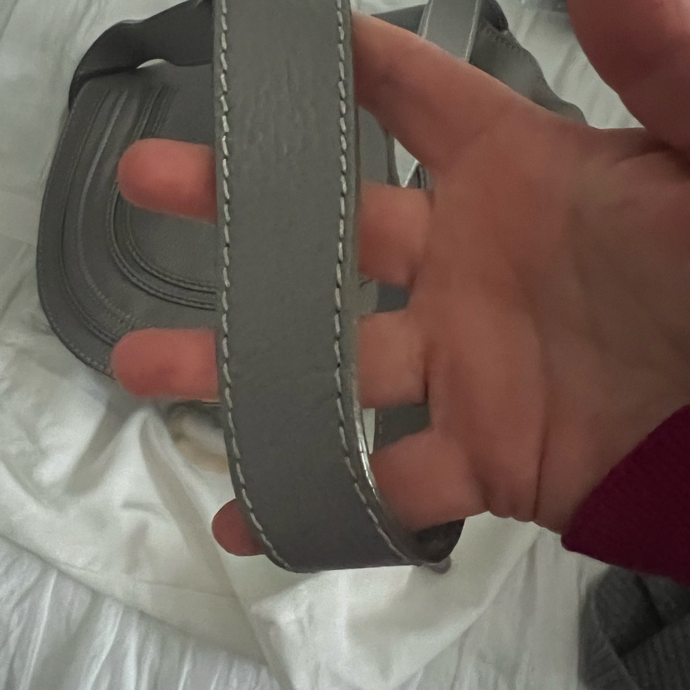 Chloe Marcie large Saddle bag grey - Picture 11 of 13